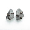 quartz tourmaline silver earrings with a warm patina. Here's another way to wear them.