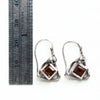 square over triangle citrine earrings french wire-measure