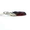 rhodolite garnet baby monster silver necklace. side