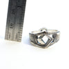 Pentagon sterling silver ring size 9, based on the pentagon flower band. measure
