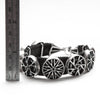 hubcap-bracelet-silver-leather-measure