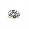 open work silver string ring-back