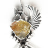 fishbones tourmaline silver pendant 2 pieces-detaIl head and stone