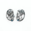 Whisper- silver-sapphire-earrings-front